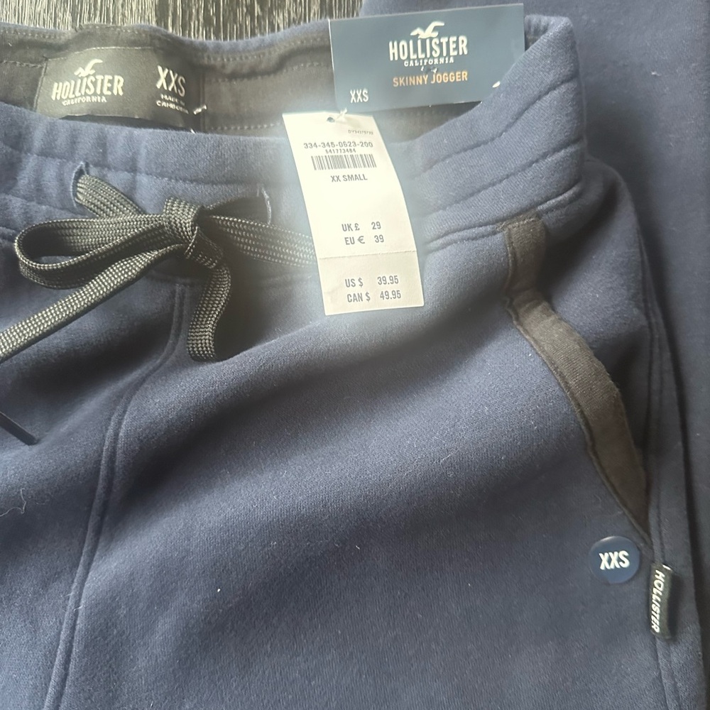 NWT Hollister Navy Blue Sweatpants